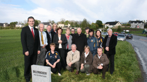 UNVEILING OF FIRST TOWNLAND STONE 2009