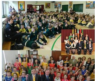 UACHTARÁN LIAM O’NEILL COMES A-CALLING TO OUR PRIMARY SCHOOLS 2014