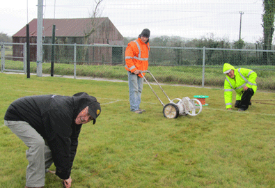 MARKING THE NEW PITCH – OCTOBER 2010