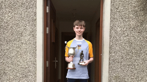 Minor Player of the Year Conor McCumiskey -the 3rd member of his family to win this trophy – bro Sean in 2018 and his father Martin in 1988