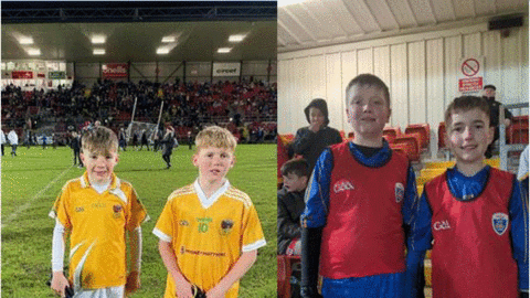 FOUR CLONDUFF LADS IN HALF TIME GAMES IN PAIRC ESLER