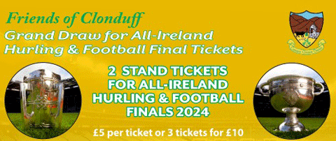 GRAND DRAW FOR ALL IRELAND FOOTBALL AND HURLING TICKETS