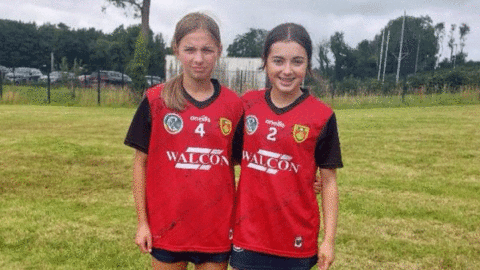 JENNY AND ANNIE ON U14 CAMOGIE DEVELOPMENT TEAM