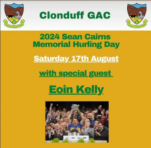 EOIN KELLY TIPPERARY GREAT COMING TO CLONDUFF!