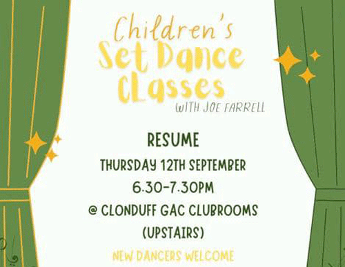 CHILDREN’S SET DANCING CLASSES RESUME