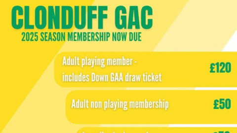 MEMBERSHIP FOR CLONDUFF 2025