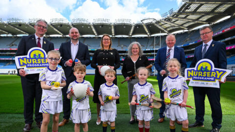 CLONDUFF YOUNGSTERS HELP LAUNCH THE GAA NURSERY PROGRAM